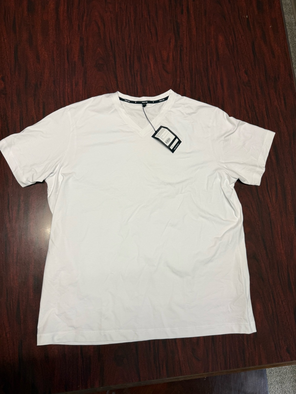 Public Rec Men's White V-Neck Tee